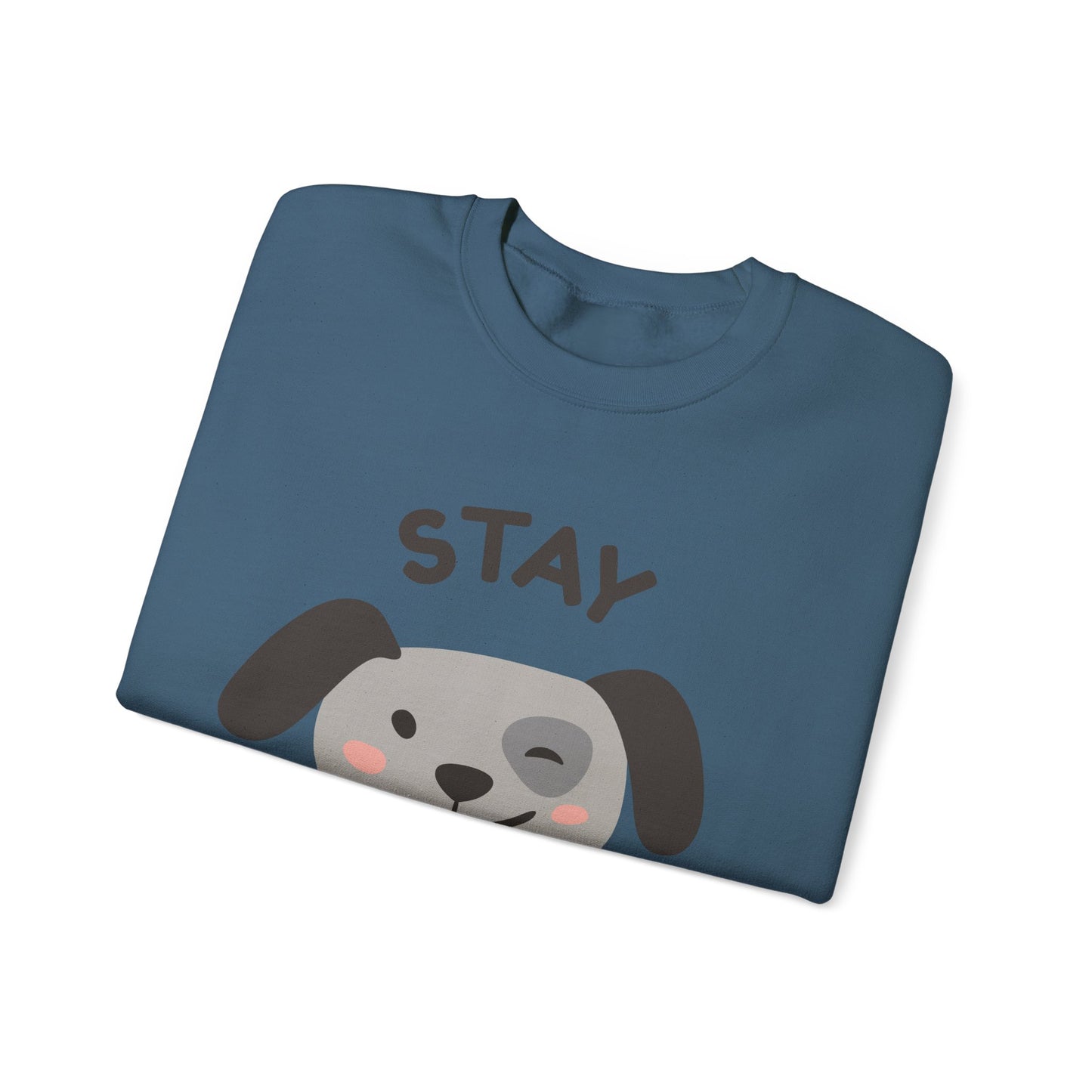 Stay Pawsitive Dog Lover Sweatshirt, Cute Pet Crewneck, Dog Mom Gift, Cozy Animal Apparel, Fun Pet Lover Merchandise