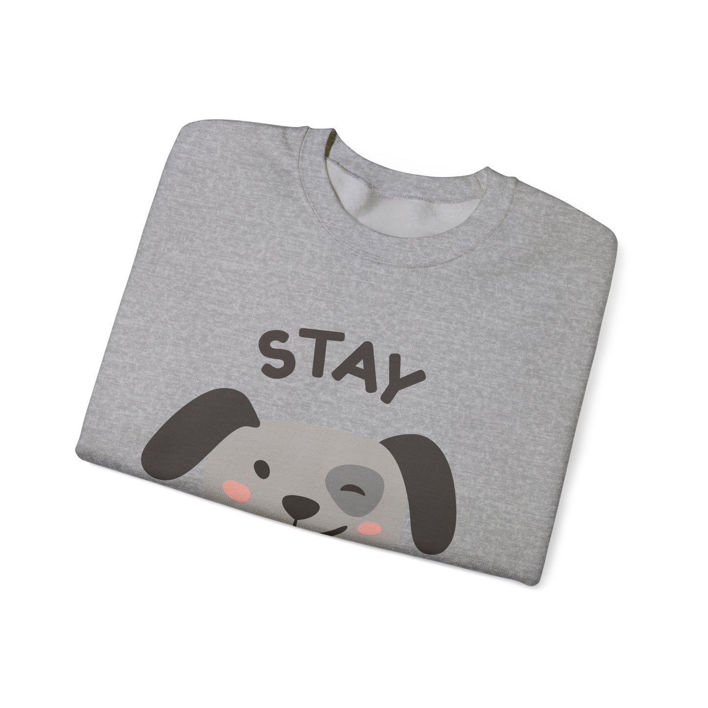 Stay Pawsitive Dog Lover Sweatshirt, Cute Pet Crewneck, Dog Mom Gift, Cozy Animal Apparel, Fun Pet Lover Merchandise