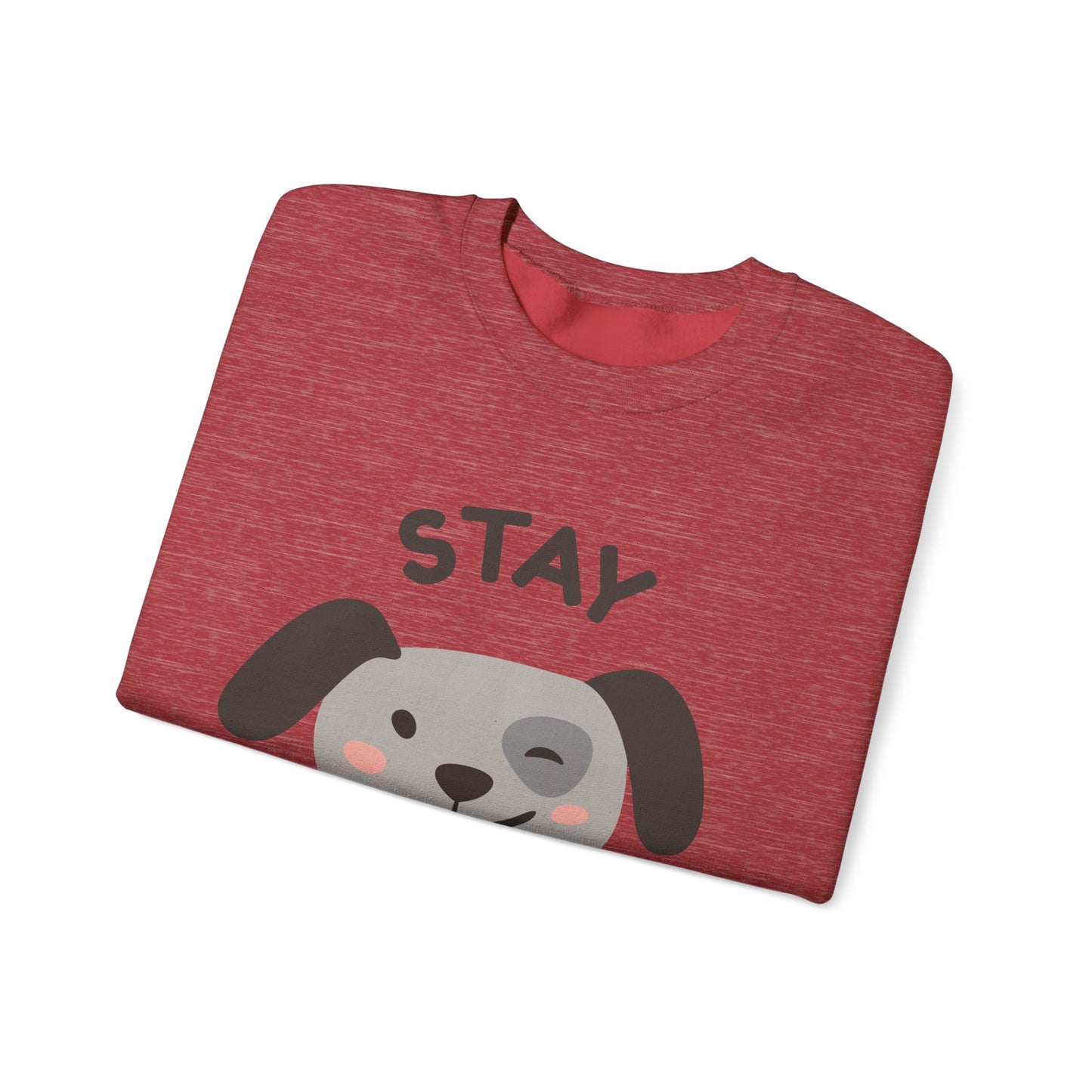 Stay Pawsitive Dog Lover Sweatshirt, Cute Pet Crewneck, Dog Mom Gift, Cozy Animal Apparel, Fun Pet Lover Merchandise
