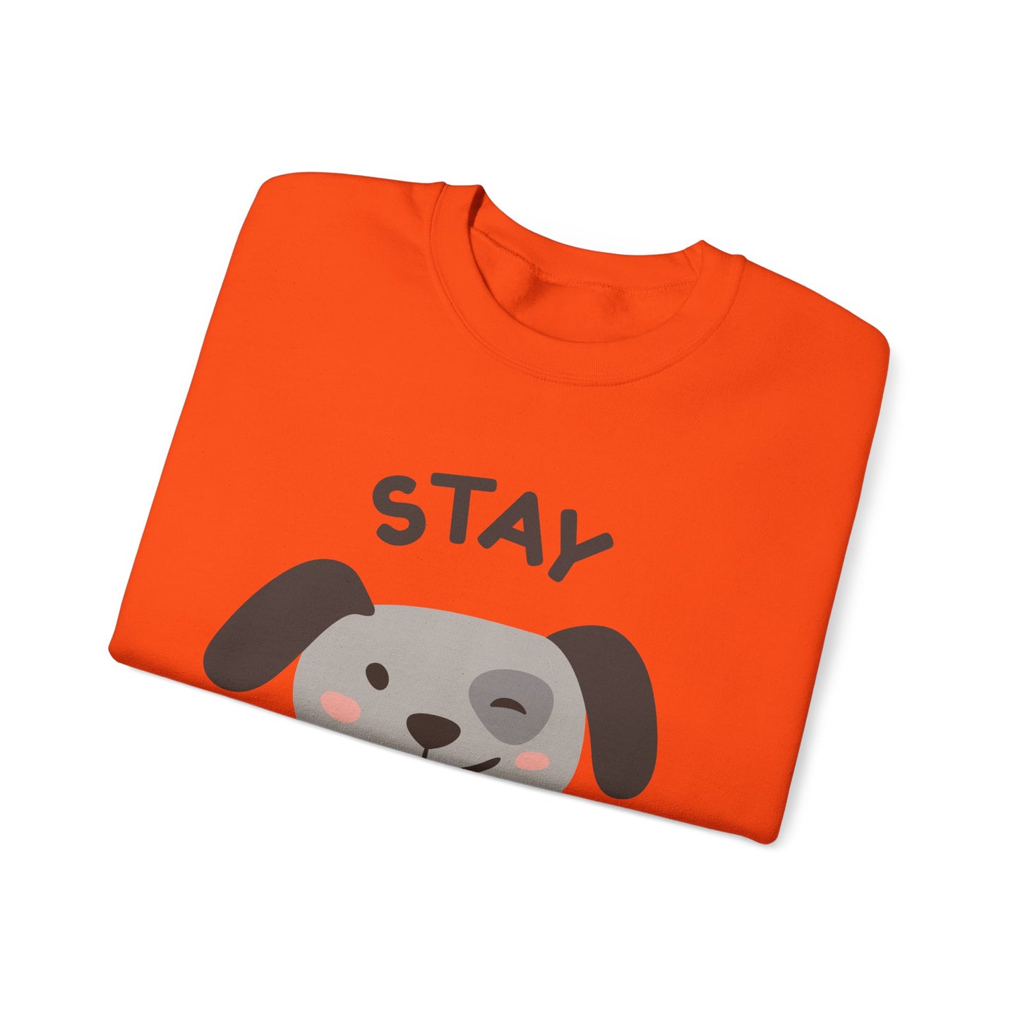Stay Pawsitive Dog Lover Sweatshirt, Cute Pet Crewneck, Dog Mom Gift, Cozy Animal Apparel, Fun Pet Lover Merchandise
